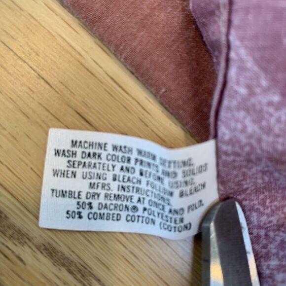 VTG 80s TWIN Flat Sheet Pillowcases Lady Pepperell Westpoint Southwestern Mesa - Picture 14 of 16